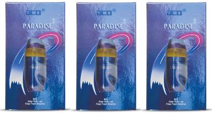 aco Paradise Alcohol - Free Attar Roll On 8ml Each (Pack of 3) Floral Attar