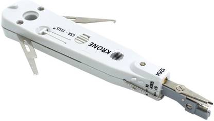 Divinext Smooth Punch Down Tool Krone Tool with Sensor, Scissors, Wire Hook & Blade Telecom Phone Wire Cable Module RJ11 RJ45 Cat5 Ethernet Network Patch Panel Faceplate Tool Original Classic Krone Tool Network Interface Card