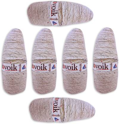 Devoik Handmade Kacha Sut / Kacha Dhaaga / White Thread - (Set of 6)