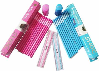 DOMS One Daddy’s Princess + One Mumma's Boy Pencil Set (Sets of 2 Packets - 20 Pencils) Pencil