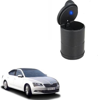 AutoStark Black Plastic Ashtray