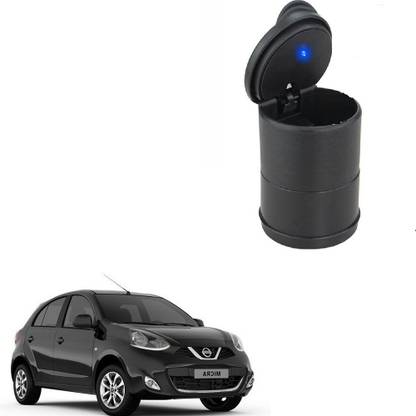 AutoStark Black Plastic Ashtray