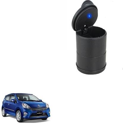 AutoStark Black Plastic Ashtray