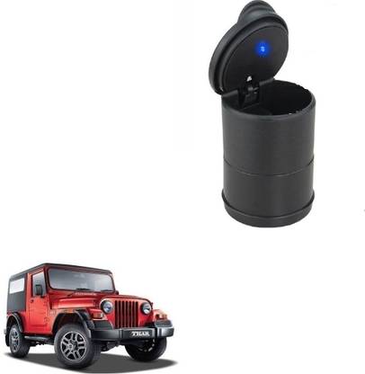 AutoStark Black Plastic Ashtray