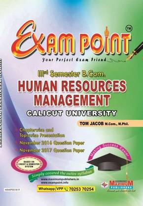 Exam Point Third Semester HUMAN RESOURCES MANAGEMENT For Calicut University B.Com Students