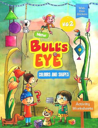 GOOD LUCK PUBLICATIONS NEW BULL'S EYE COLOURS AND SHAPES (ACTIVITY WORKSHEET) K.G. 2
