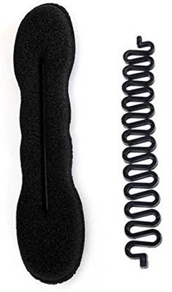 FOK 2 Pieces Combo French Twist Braider and Bun Maker Hair Styling Tool for Women Hair Accessory Set