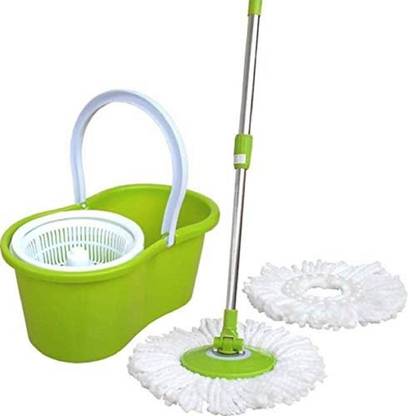 JSN 360 Degree Easy Floor Cleaning, 2 Refill Head Mop Set