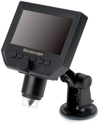 microware G600 Digital Portable 1-600X 3.6MP Microscope Continuous Magnifier with 4.3inch HD LCD Display Objective Microscope Lens