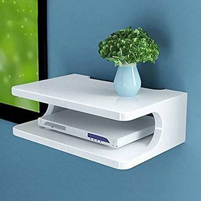 Onlineshoppee Set top box MDF Wooden Wall Shelf