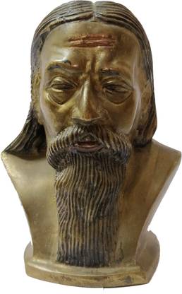 Bhunes Brass Rabindranath Tagore Idols | Statues | Idol | Statue | Home Décor | Gifts Decorative Showpiece  -  15 cm