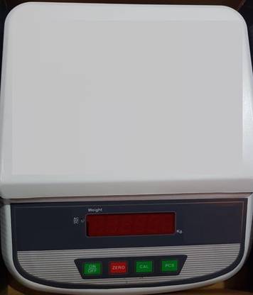 भटनागर 30Kg x 1g wtih Dual Display balance, Parcel Weight Measuring machine Weighing Scale with Direct Power Adpater {for research} वेइंग स्केल