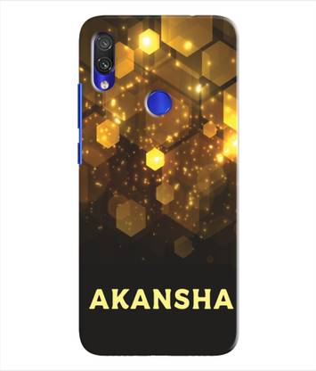 ETECHNIC Back Cover for Redmi Note 7 With Name Akansha