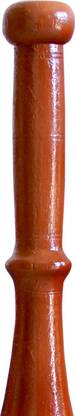 YogMayaAkhada Mudgal/Indian Club/Meel/Karla Katai wooden 4KG Single Brown Indian Clubs, Indian Clubs