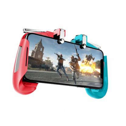 LIFEMUSIC Gamepad Joystick and Trigger Fire Button phone grip Handle Game Controller Mobile Phone Joystick Touch Screen Rocker Gamepad for Smartphones PUBG Mobile Game Phone Gamepad Controller Gaming Joystick Aim Key Shooter Trigger Fire Button Game Pad Handle Stand STG FPS 1Pair PUBG Mobile Game L1R1 Shooter Trigger Fire Button + Game Gamepad Controller For Smartphone  Gaming Accessory Kit