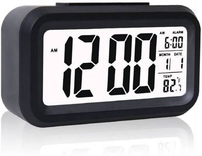 ShoppoWorld Digital Black Alarm Clock