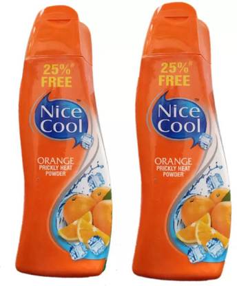NICE COOL ORANGE PRICKLY HEAT POWDER (2 Pc Combo) (300 gm)