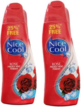 NICE COOL ROSE PRICKLY HEAT POWDER (2 Pc Combo) (300 gm)