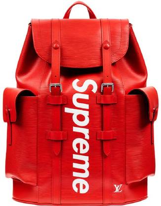 Supreme Christopher Backpack Epi PM Red Waterproof Backpack