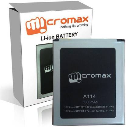 Micromax A114 (3000 mAH)  Battery