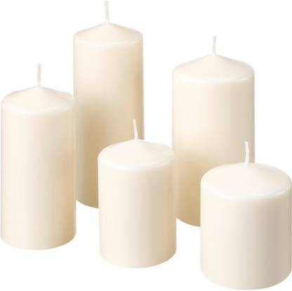 IKEA FENOMEN Unscented block set of 5 Candle