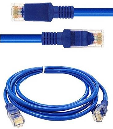 ECSTATIC LAN Cable 1 m CAT 5 1 Meter Shielded RJ45 Ethernet STP Wires