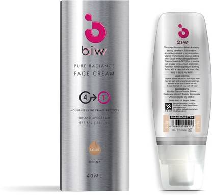 biw biw Pure Radiance 4 in 1 NEPP FORMULA Face Cream, SPF50+, SC35 - 40ml