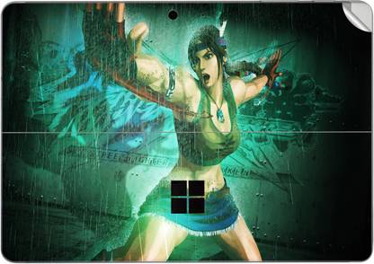GADGETSWRAP GWSA-6638 Printed Street Fighter X Tekken Julia Chang Doing Fighting Skin Vinyl Laptop Skin Compatible for 10 inch