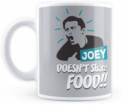 Mc Sid Razz Friends TV Series - Joey Doesn't Share Food Magic Cool Coffee & Tea Unique Heat Changing Sensitive Cup Drinkware Ceramics Ceramic Coffee Mug