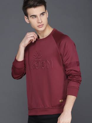 WROGN Full Sleeve Solid Men Sweatshirt