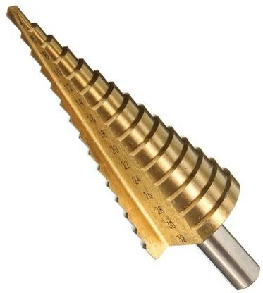 Inditrust 1 pcs HSS High Speed ??Steel Drill Bits from 4mm to 32mm Step Drills Power Tool Set Drill Bit for Power Tool Work Tiles
