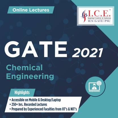 ICE GATE Chemical Engineering (Online Lectures) Course For GATE Exams - 2021