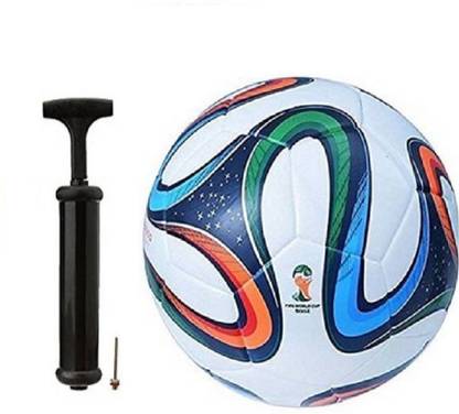 WBR Brazuca 4 ColorWith Inflating Air pump Football Kit