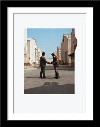 Pink Floyd - Wish You Were Here - Album Cover Art - Classic Rock Music Poster Collection- Small Poster Paper - Framed (12 x 17 inches) - Multi - Colour Paper Print