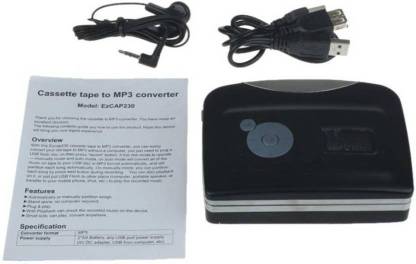 microware Portable USB Portable Cassette to MP3 Converter Tape-to-MP3 Player Portable USB Cassette to MP3 Converter Tape-to-MP3 Player MP3 Player