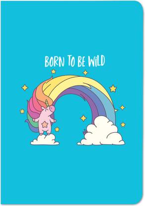 InstaNote Quirky Stationery,Unicorn Notebook,A5 Ruled Softbound Notebook A5 Notebook Yes 200 Pages