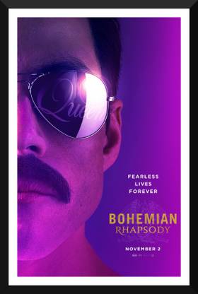 Bohemian Rhapsody Poster - Small Poster Paper - Framed (12 x 17 inches) Paper Print