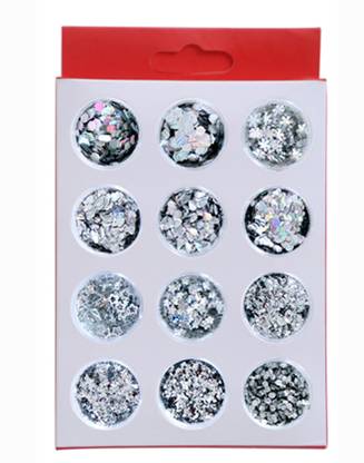 DESI Butik Nail Art Glitter Powder set of 12