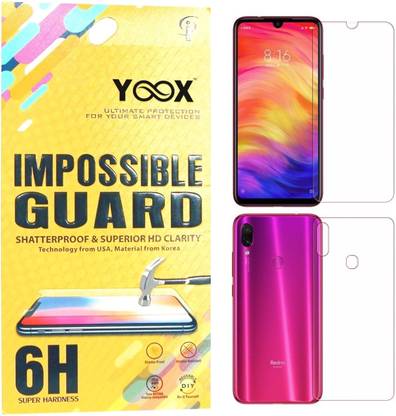 Yoox Front and Back Screen Guard for Mi Redmi Note 7, Mi Redmi Note 7 Pro, Mi Redmi Note 7S