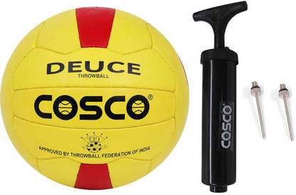 COSCO Throwball-Deuce With Ball Pump Throw Ball - Size: 5