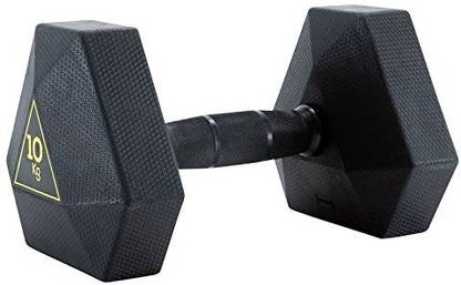 DOMYOS by Decathlon HEX DUMBBELL - 10 KG Fixed Weight Dumbbell