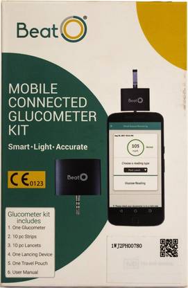 BeatO Glucometer Kit with 10 Test Strips Glucometer
