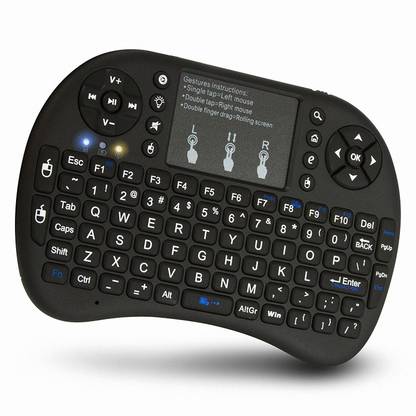Aerizo Mini Keyboard Wireless Touchpad Keyboard With Mouse Combo Bluetooth, Wireless Handheld Gaming Keyboard Compatible with Desktop, Laptop, Mac