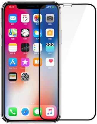 Mobikit Edge To Edge Tempered Glass for Apple IPhone XS Max- 6d Tempered Glass Screen Guard with 9H Strong, 0.3 mm thick
