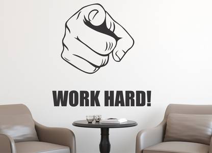 WALLSTICK 60 cm Work Hard Removable Sticker