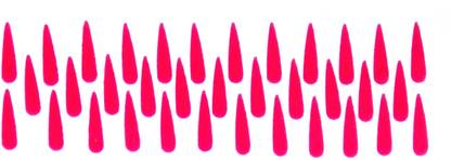 sj collection Dark Red 35 Tilak Size (H 1.8 cm x W 5 mm) Forehead Red Bindis