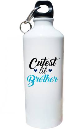 Designer Panda सबसे प्यारा भाई प्रिंटेड स्पिल प्रूफ बोतल गोर जिम, स्कूल और ट्रैवल 750 ml बॉटल