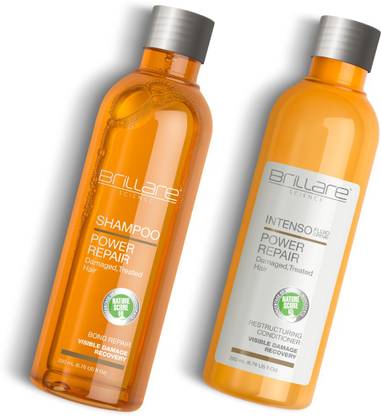 ब्रिल्लेयर Hair Combo kit of Power Repair Shampoo (200 ml) and Power Repair Intenso (200 ml)