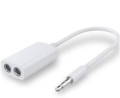 Zaptin Multicolor U Splitter 3.5 mm Dual Audio Line Headset Jack Splitter Headphone Splitter Phone Converter