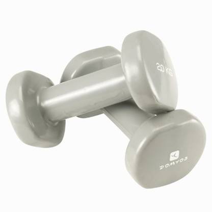 DOMYOS by Decathlon 2 KG PVC DUMBBELLS X2 Fixed Weight Dumbbell